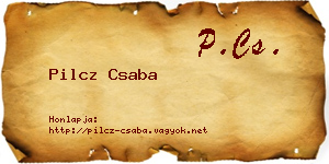 Pilcz Csaba névjegykártya
